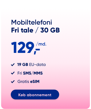 Fri tale - 30 GB data