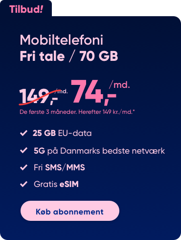 Fri tale - 70 GB data